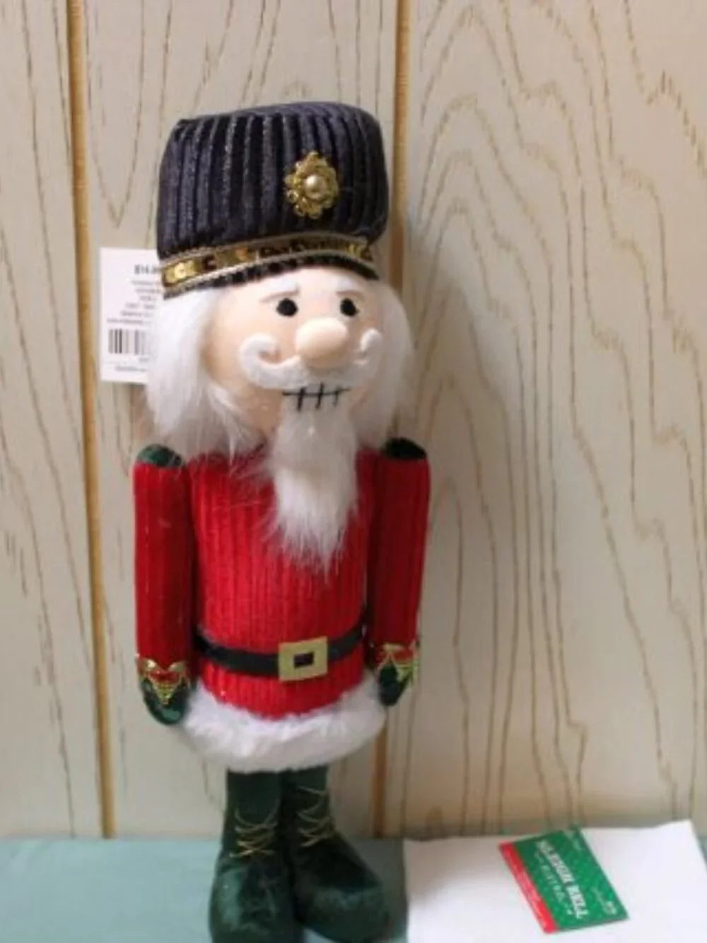 Nutcracker Christmas Decoration Standing with Nutcracker Kitchen Towel - NWT